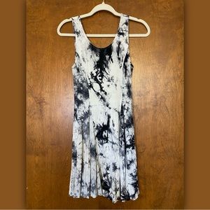 Marble Print Skater Dress